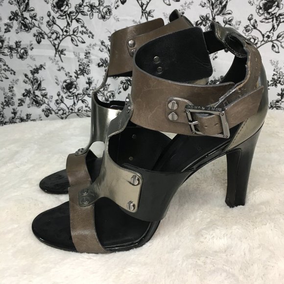 Tory Burch Teagan Gladiator Strappy Leather Heels - Picture 4 of 10